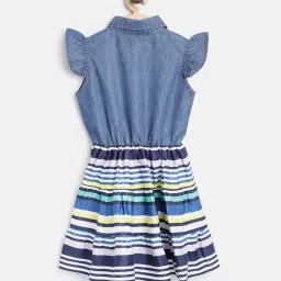 Stylestone Kids Multicolor Striped Dress image 2