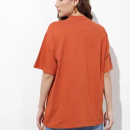 roadster TheRoadster Life Co. Graphic Printed Pure Cotton Oversized T-shirt image 3