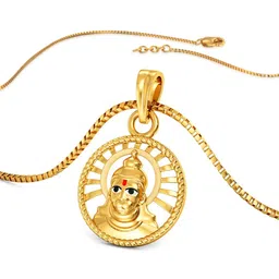 Joyalukkas Women 22Kt Gold Auspicious Hanuman Pendant - 1.64 g-picture-26
