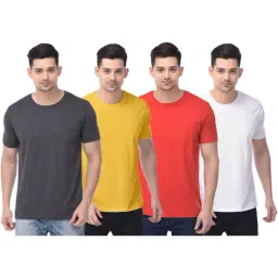 Color Capital Multicolored Regular Fit T-Shirt - Pack of 4-picture-10