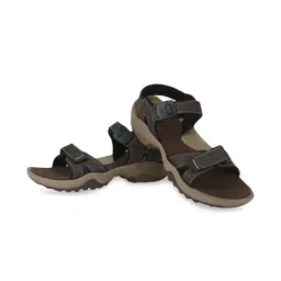 Woodland Men's Brown Floater Sandals image 5