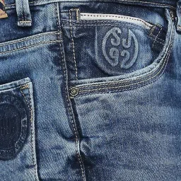 Spykar Blue Slim Fit Low Rise Jeans image 4