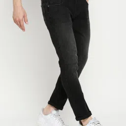 Spykar Black Slim Fit Low Rise Jeans image 3
