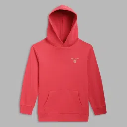 GANT Pink Solid Full Sleeves Sweatshirt image 1