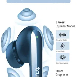 Truke Buds F1 Ultra With 60H Playtime, Spatial Audio, 13Mm Drivers¿¿(Blue, True Wireless) image 4