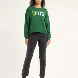 Levi's Green Regular fit Logo Printed Sweatshirt image 5