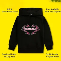NUSYL Boys Printed Hooded Sweatshirt image 2