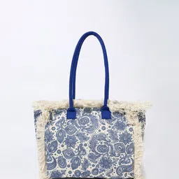 LULU & SKY Floral Printed Oversized Structured Hobo Bag with Quilted-picture-14