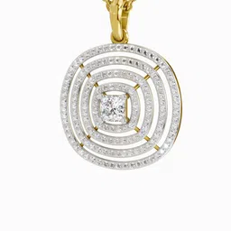 Sparkles Lab Grown Diamond 1.32 Carat Circle Shape Pendant for Women-image-91