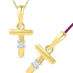 Sri Jagdamba Pearls 92.5 Sterling Silver & 0.15 ct Diamond Rakhi cum Pendant-image-32