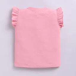 giniekids Print Flutter Sleeve Cotton Top image 2