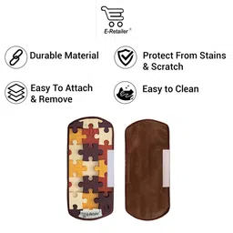 E-Retailer Brown 6 Pieces Printed Refrigerator Covers With Pockets image 4