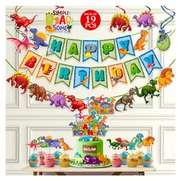 Zyozi Dinosaur Party Supplies Set Pack of 19 - Multi Colour-picture-22