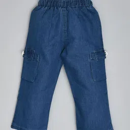 we11 Girls Printed Round Neck Pure Cotton T-Shirt With Trouser image 2