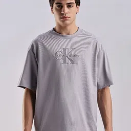 Calvin Klein Jeans Men Embroidered Brand Logo Printed Cotton Relaxed Fit T-shirt-picture-49