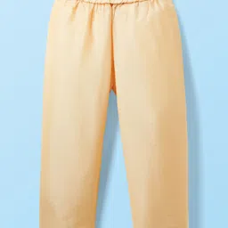 Babyhug Woven Full Sleeves Kurta Pajama Set with Embroidery & Sequin Detailing - Wine image 4