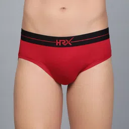 HRX by Hrithik Roshan Ultrasoft Elastic Waistband Cotton BriefsHRX_BRF_002_RD/BLK/_1PC-picture-2