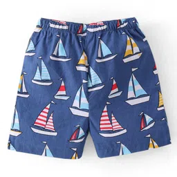 Babyhug Popin Woven Boxers Boat Print Pack of 3 - Multicolour image 5