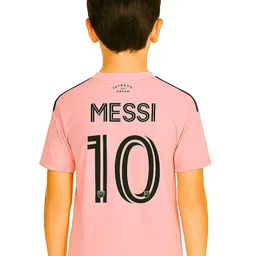 dostitch Boys Pink Polyester Typography Printed Dri-FIT T-shirt image 3