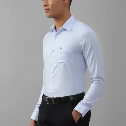 Allen Solly Blue Cotton Slim Fit Shirt image 3