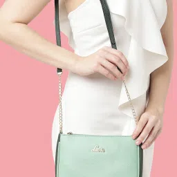 Lavie Blue Rivets Small Sling Handbag image 3