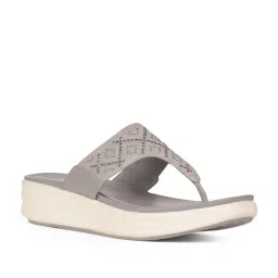 Bata Women's Grey Casual Sandals image 1