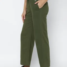 Allen Solly Green Cotton Sports Track Pants image 3