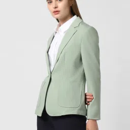 Van Heusen Green Regular Fit Blazer image 3