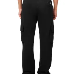 The Souled Store Black Regular Fit Cotton TrackPants image 2