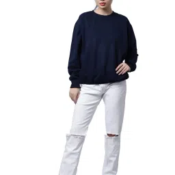 Vimal Jonney Navy & Blue Printed Fleece Pullover - Pack of 2 image 4