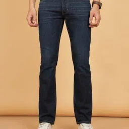 Wrangler Millard Dark Blue Straight Fit Lightly Washed Jeans-picture-15