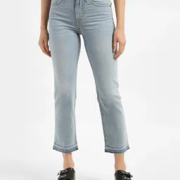 Levi's 724 Light Blue Relaxed Fit High Rise Jeans image 1