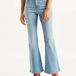 Levi's Light Blue Relaxed Fit High Rise Jeans image 1