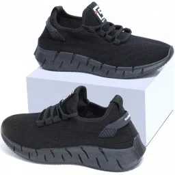 Rapid Box Men's Black Running Shoes image 1