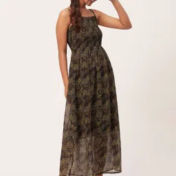 Moomaya Multicolor Printed Maxi Dress image 3