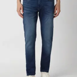 Peter England Navy Slim Fit Jeans image 1