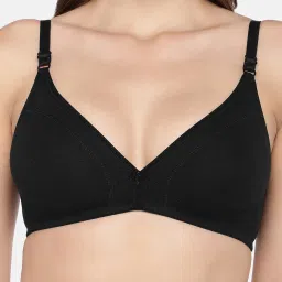 Inner Sense Black Half Coverage T-Shirt Bra image 4