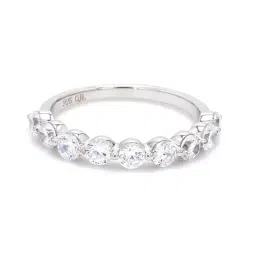 Ornate Jewels 925 Silver American Diamond Nine Stone Ring for Women-picture-33