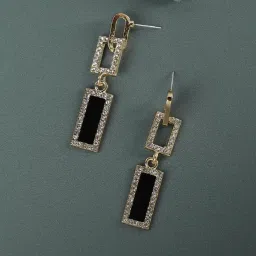 Sohi Gold Plated Designer Stone Casual Drop Earring For Women image 1