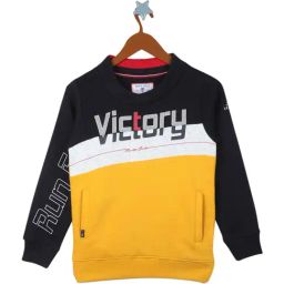 Monte Carlo Kids Navy & Mustard Printed Sweatshirt-picture-12