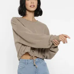 Forever 21 Grey Cotton Pullover-picture-23