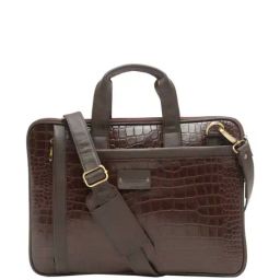 Teakwood Leathers Brown Leather Medium Laptop Messenger Bag-picture-31