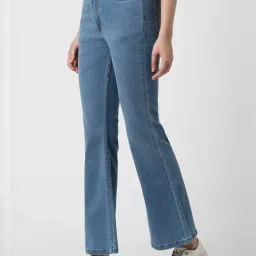 Van Heusen Blue Cotton Mid Rise Bootcut Jeans image 3