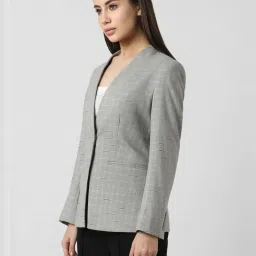 Van Heusen Grey Chequered Blazer image 3