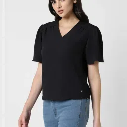 Van Heusen Black Regular Fit Top image 3