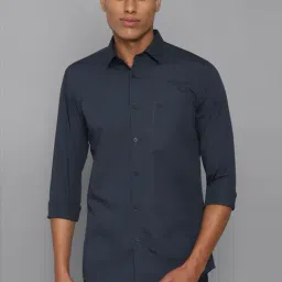 Allen Solly Grey Cotton Slim Fit Shirt-picture-28