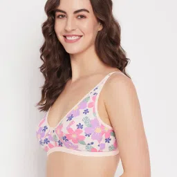 Clovia Multicolor Floral Print Half Coverage Non-Wired Everyday Bra image 3