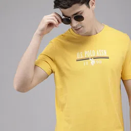 U.S. Polo Assn. Brand Logo Printed Pure Cotton Slim Fit T-shirt-picture-15