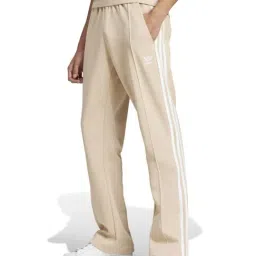 Adidas Originals Beige Regular Fit Striped Sports Trackpants-image-2