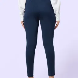 YU by Pantaloons Navy High Rise Tights image 3
